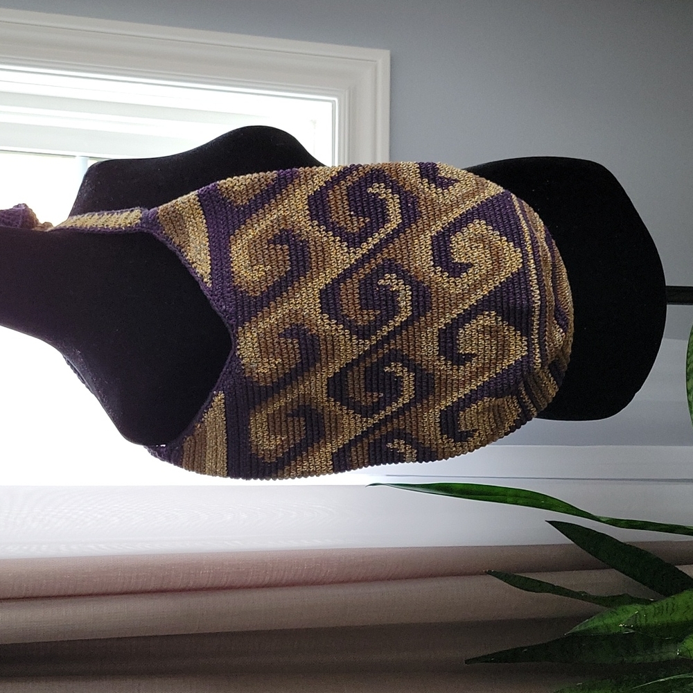 Crochet Crossbody Hobo Bag